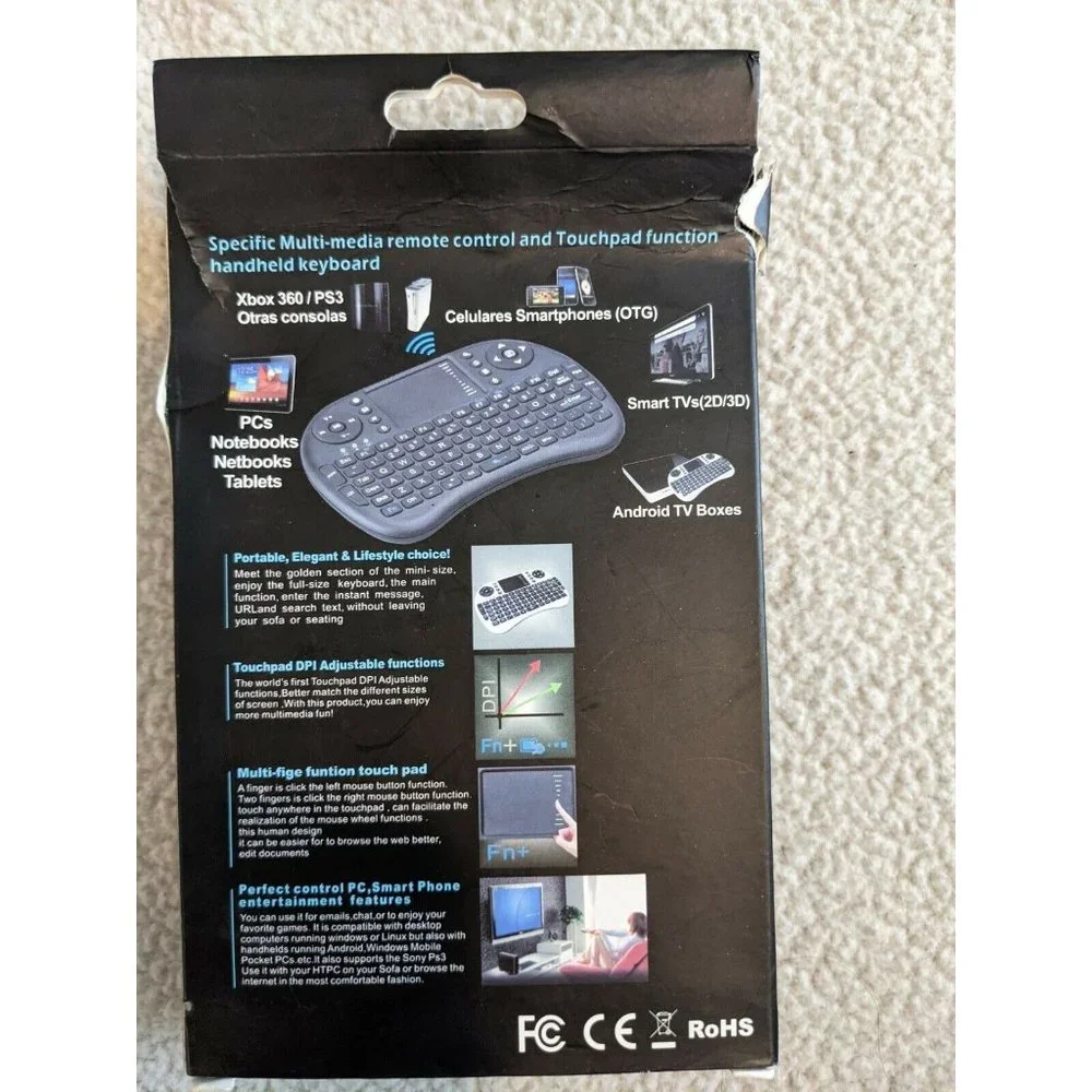 Mini Portable Wireless Keyboard With Touchpad T2